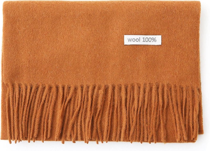 linişte 100% Wool Scarf - Men and Women Winter Warm Soft Luxurious Solid Colors Gift Box - Image 3